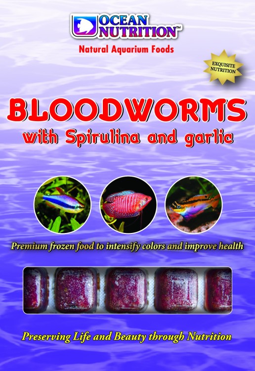 Bloodworms with Spirulina and Garlic